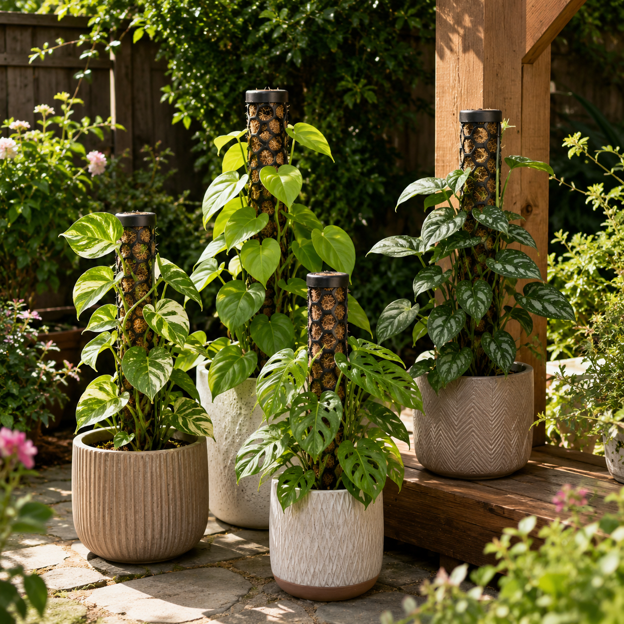 Honeycomb Moss Pole Plant Support Stake