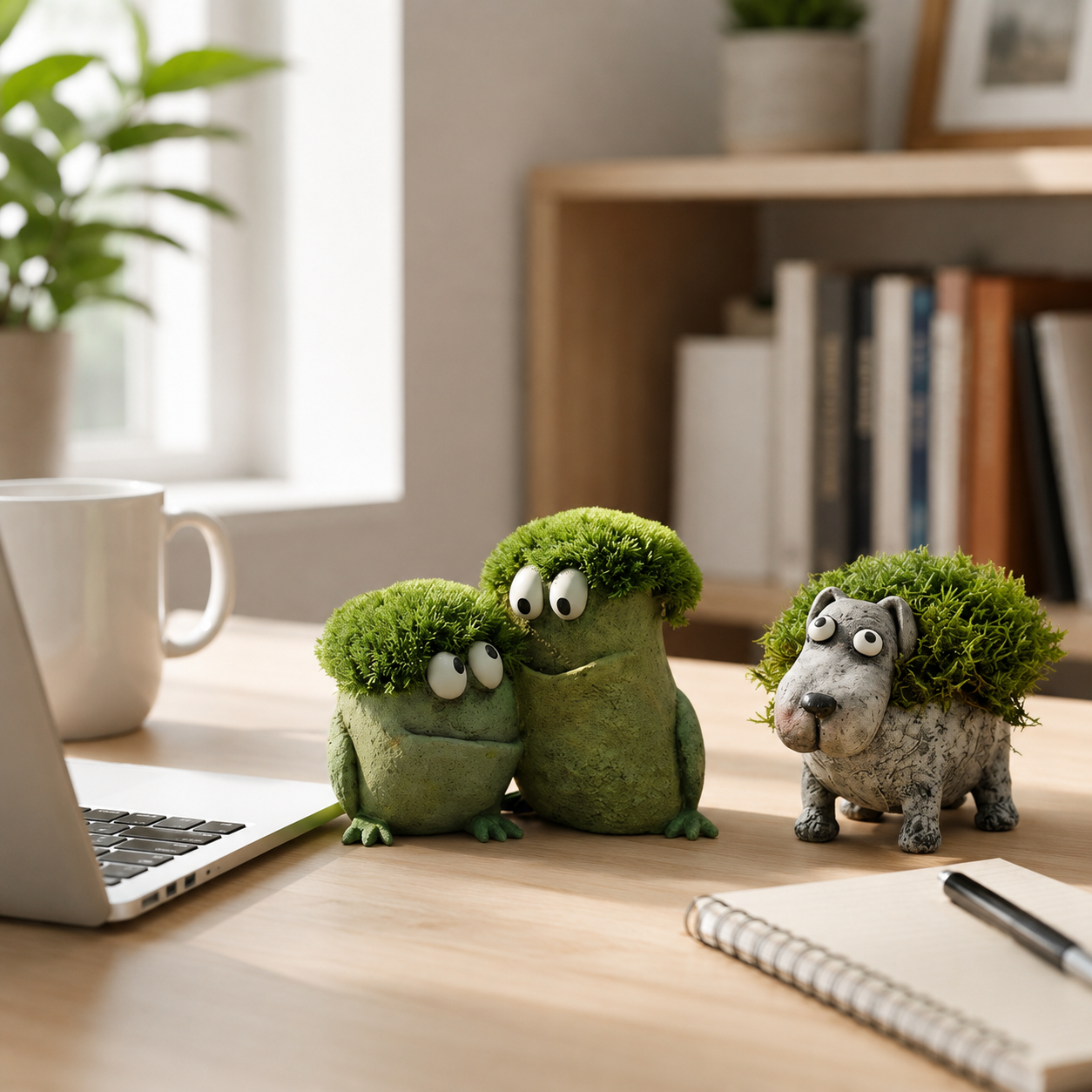 Whimsical Resin Animal Planter Pot for Succulents, Moss & Small Plants