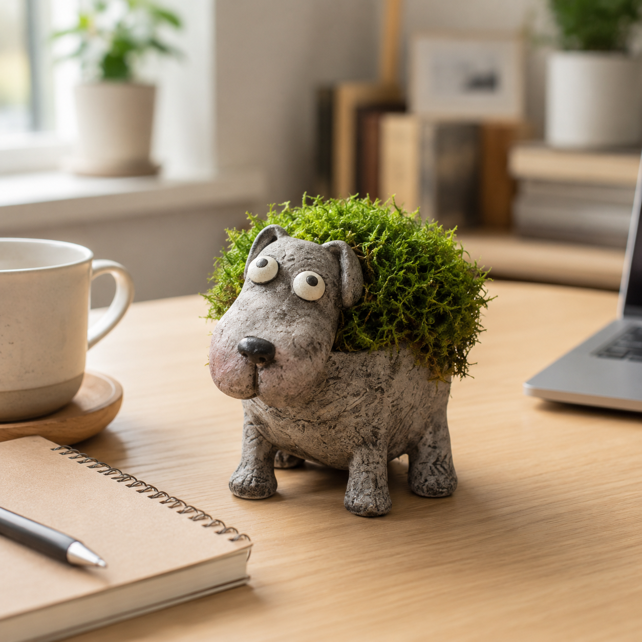 Whimsical Resin Animal Planter Pot for Succulents, Moss & Small Plants