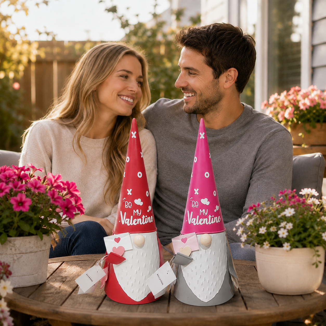Seasonal Metal Gnome Decorations – Valentine, Harvest & Pilgrim Collection