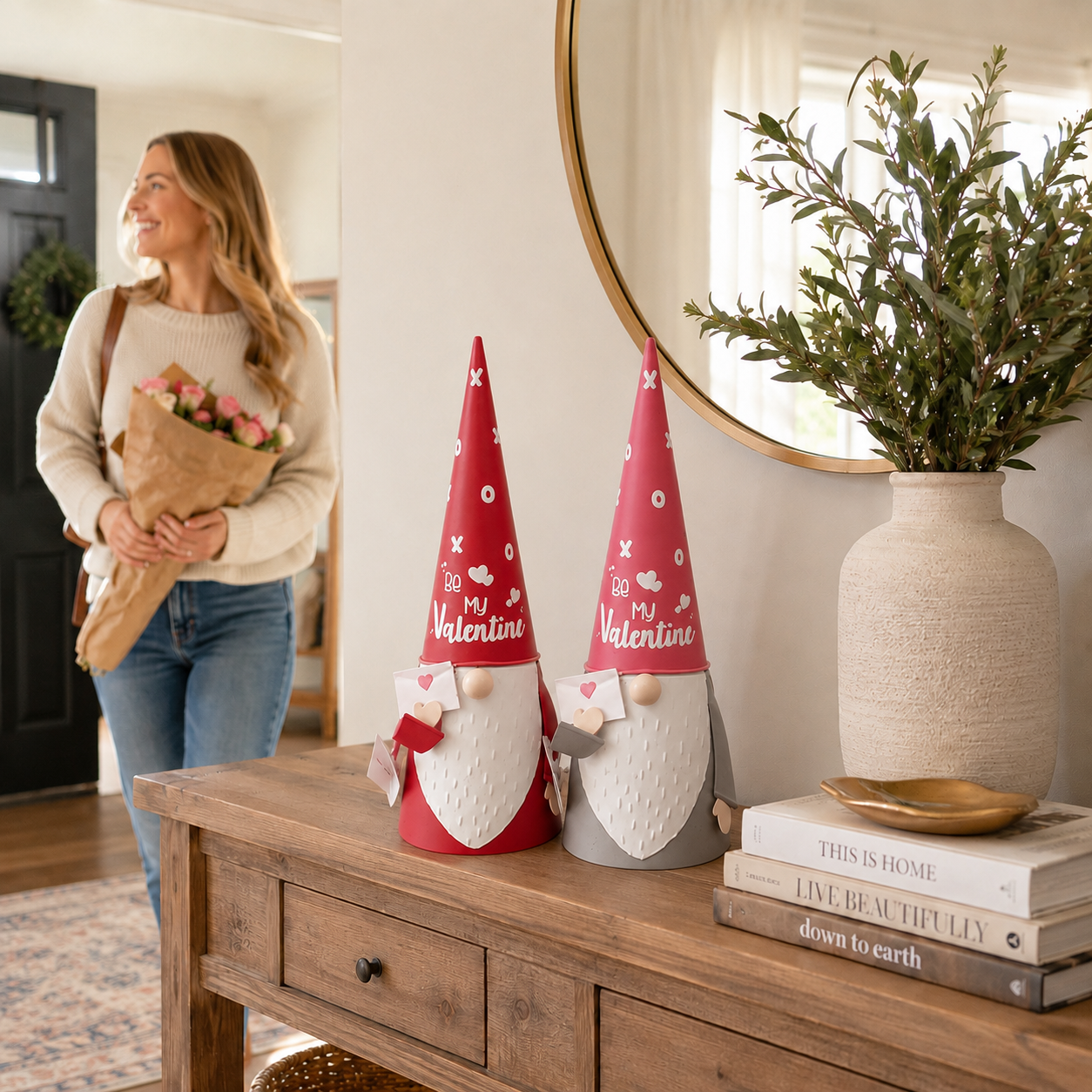 Seasonal Metal Gnome Decorations – Valentine, Harvest & Pilgrim Collection