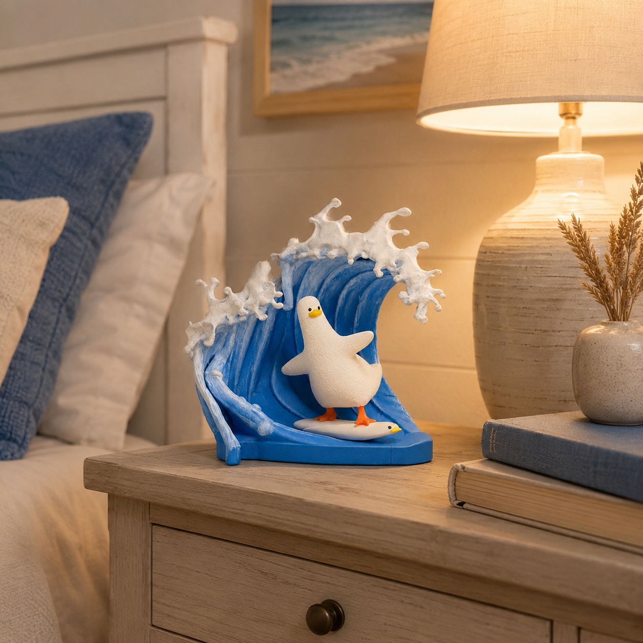 Coastal Wave Rider Seagull Figurine