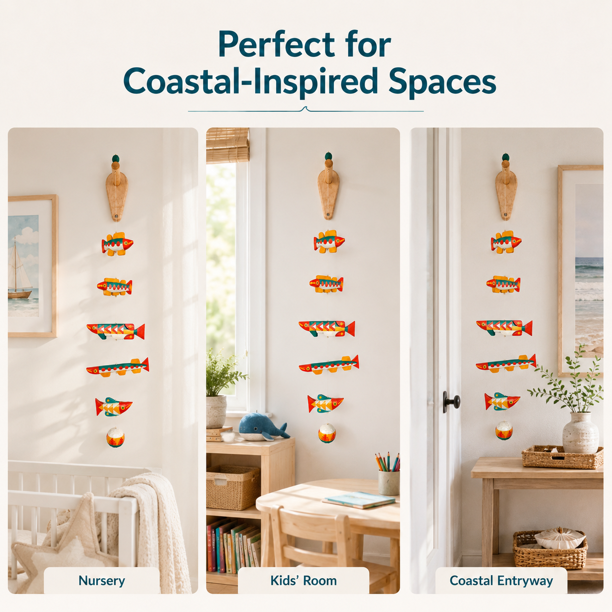 Ocean Drift Resin Fish Hanging Mobile