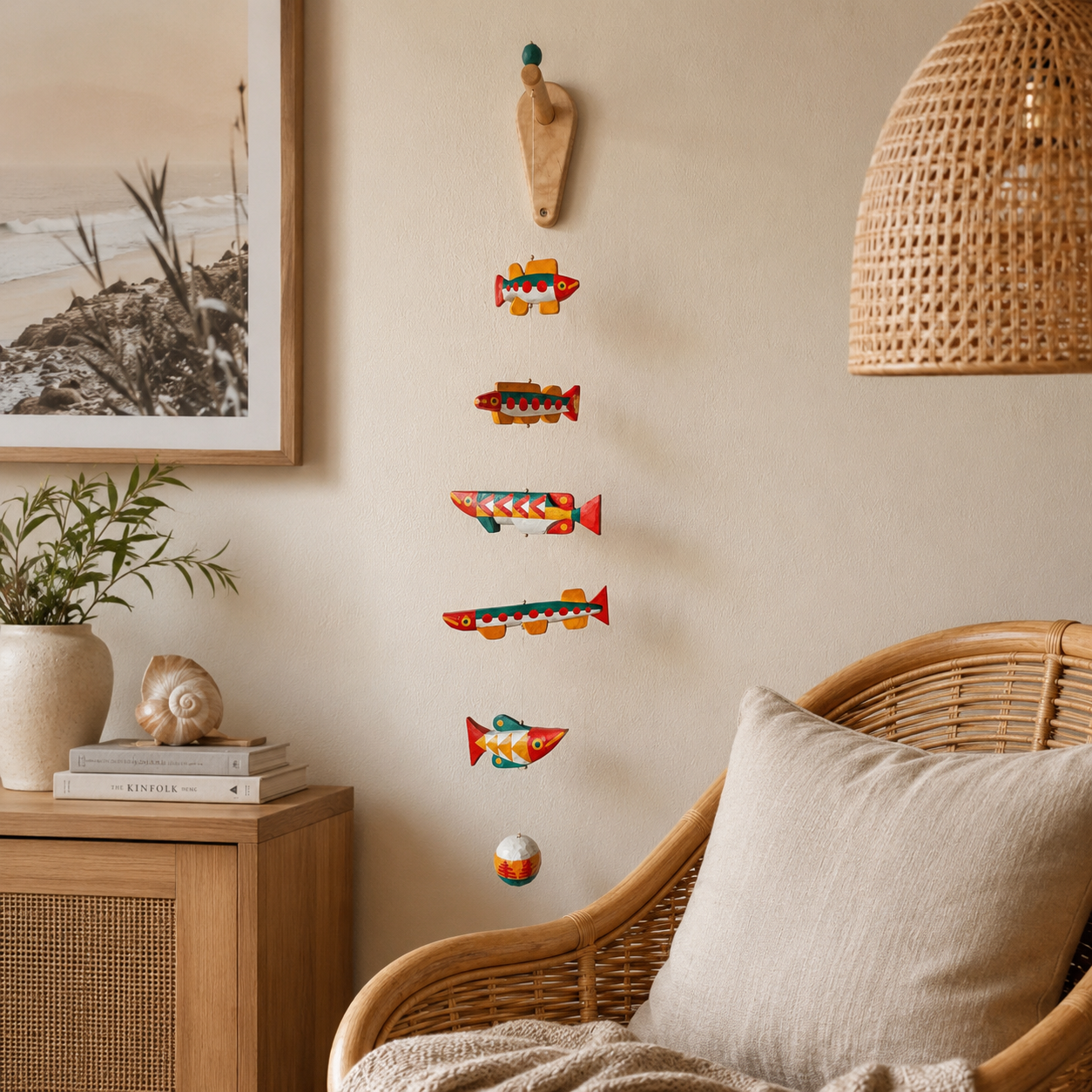 Ocean Drift Resin Fish Hanging Mobile
