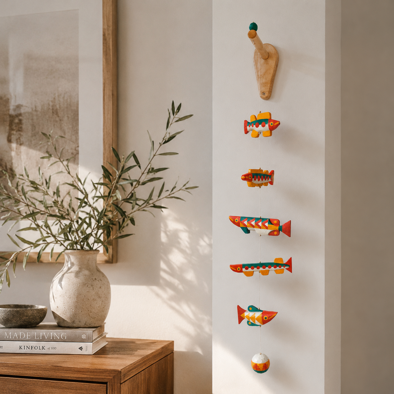 Ocean Drift Resin Fish Hanging Mobile