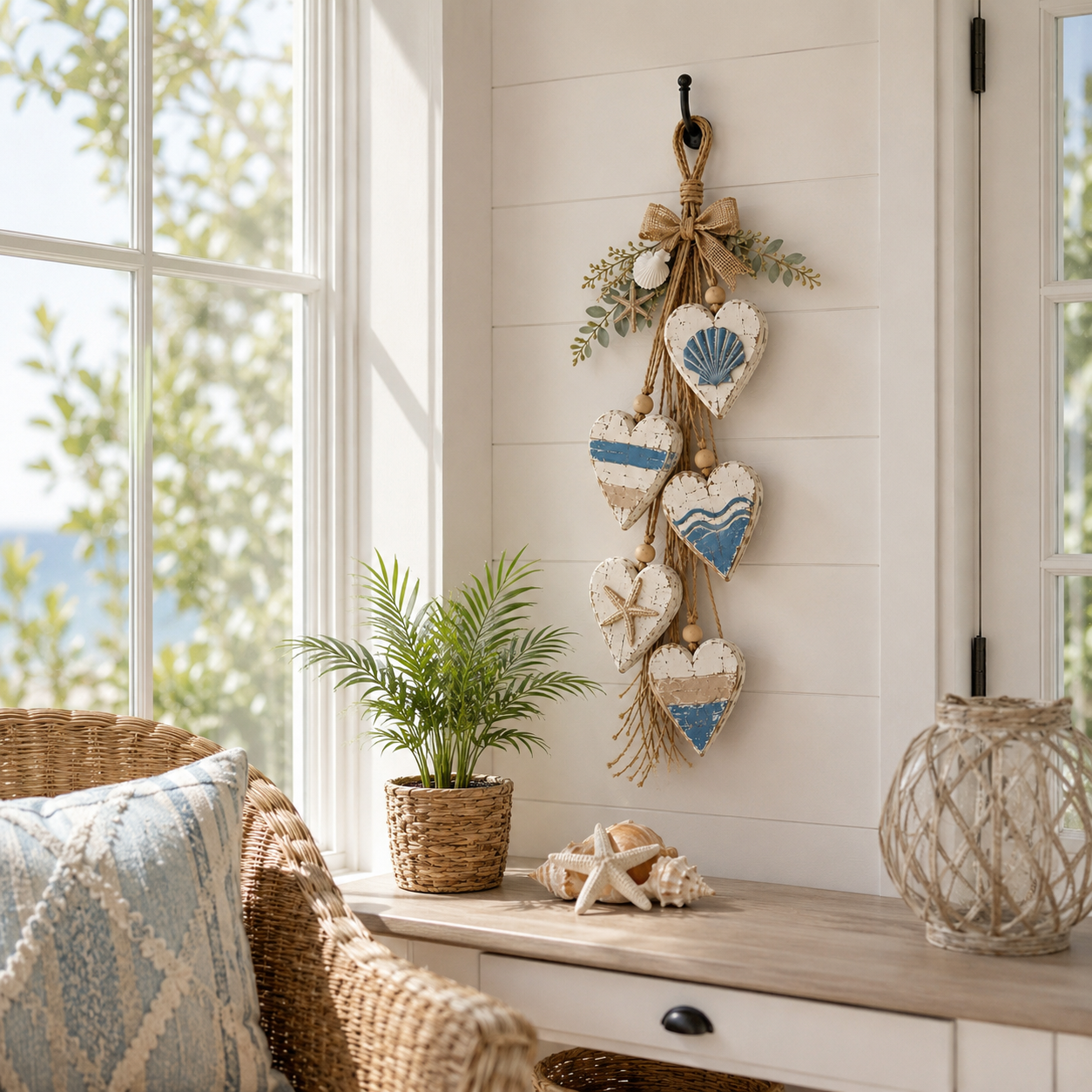 Lighted Rustic Heart Wall Hanging with Remote – 2 Styles