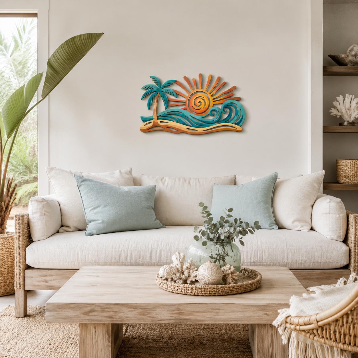 Sunset Shores Lighted Wall Art