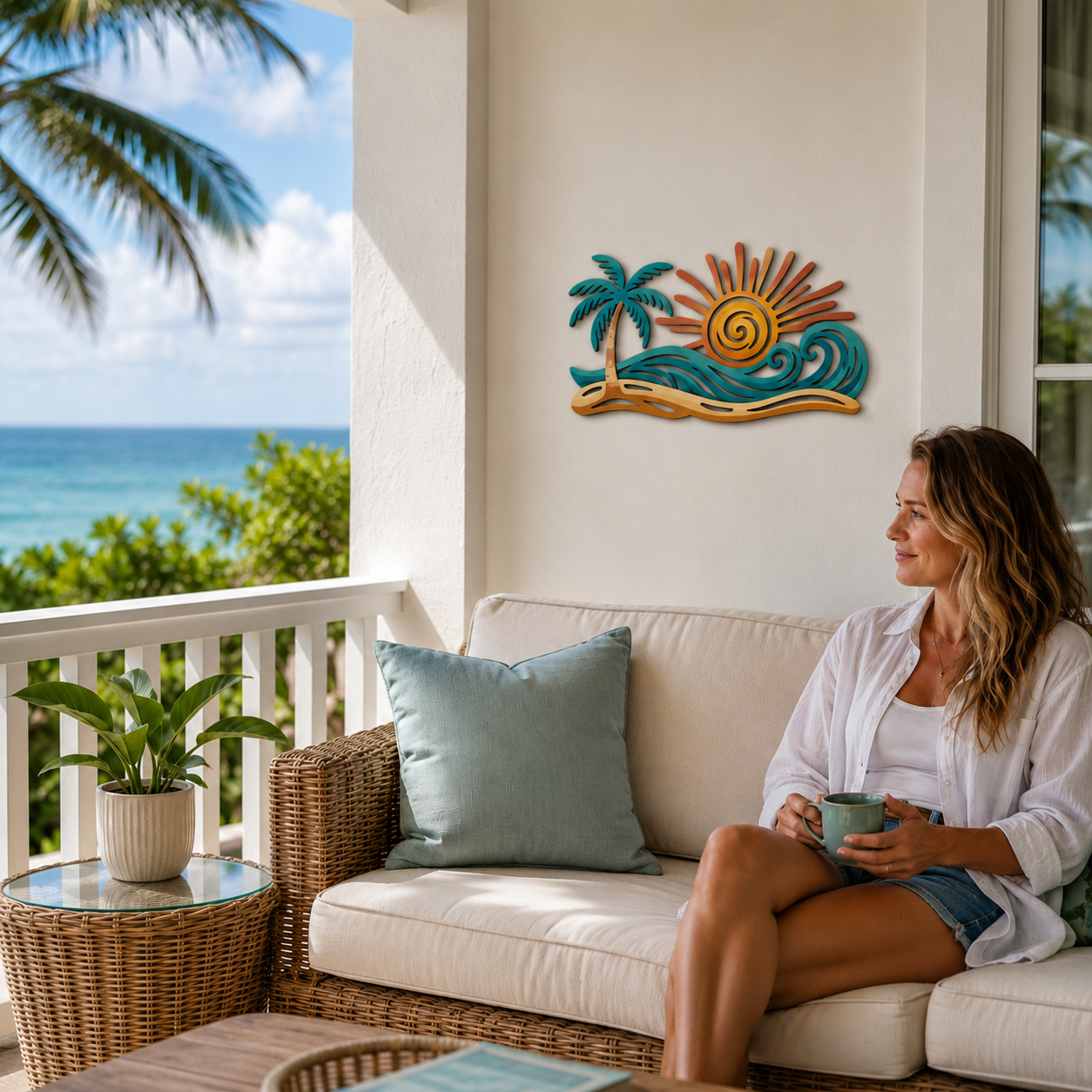 Sunset Shores Lighted Wall Art