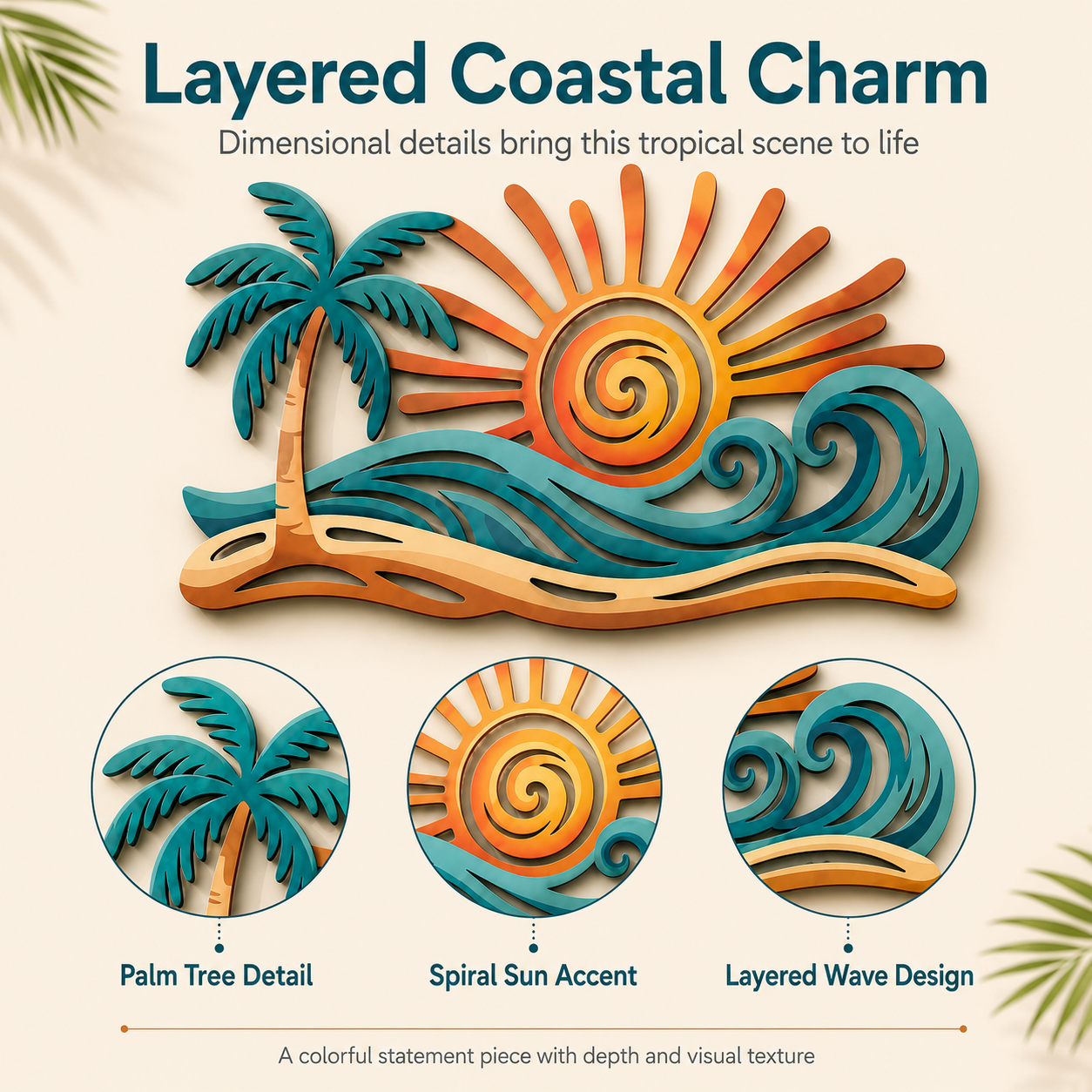 Sunset Shores Lighted Wall Art
