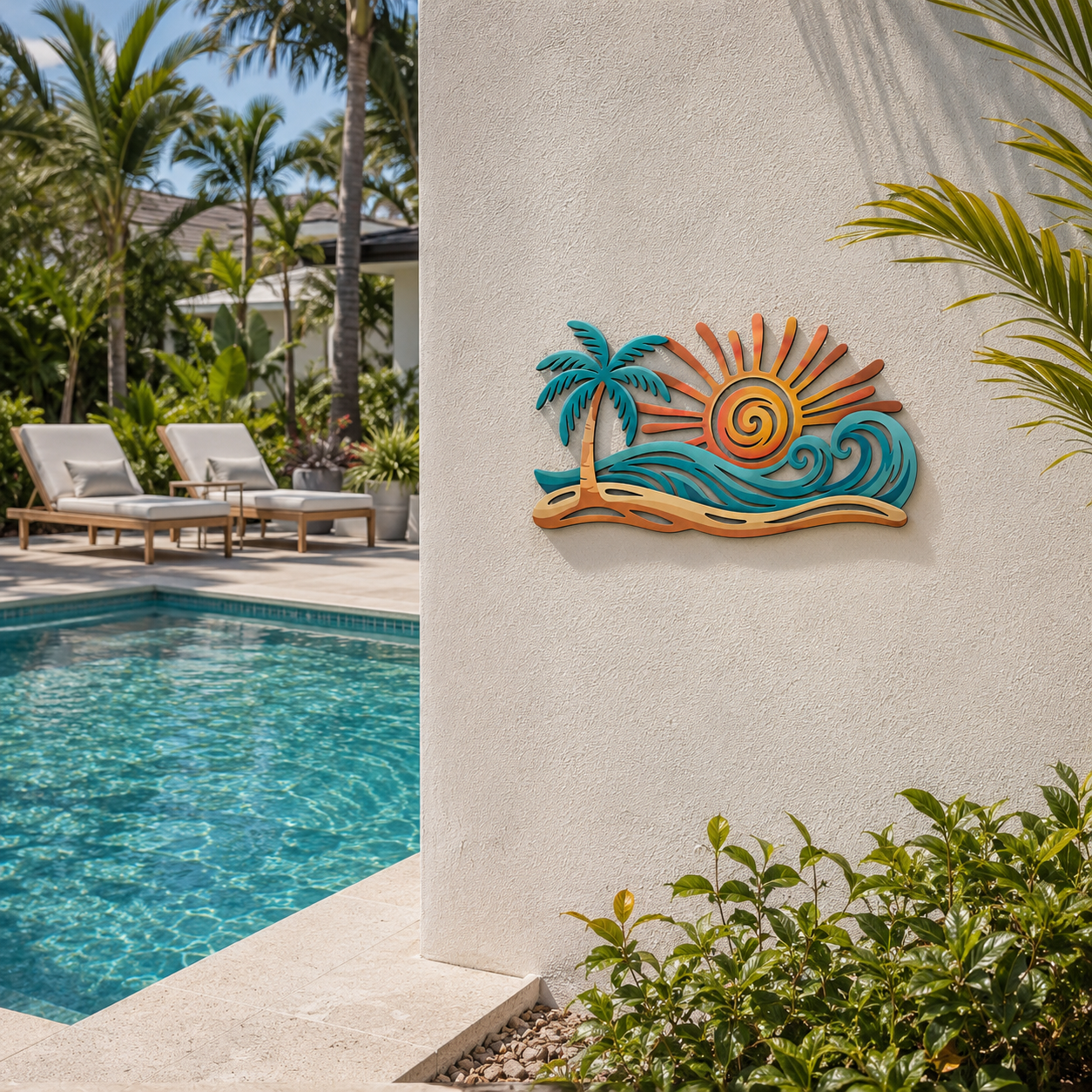 Sunset Shores Lighted Wall Art