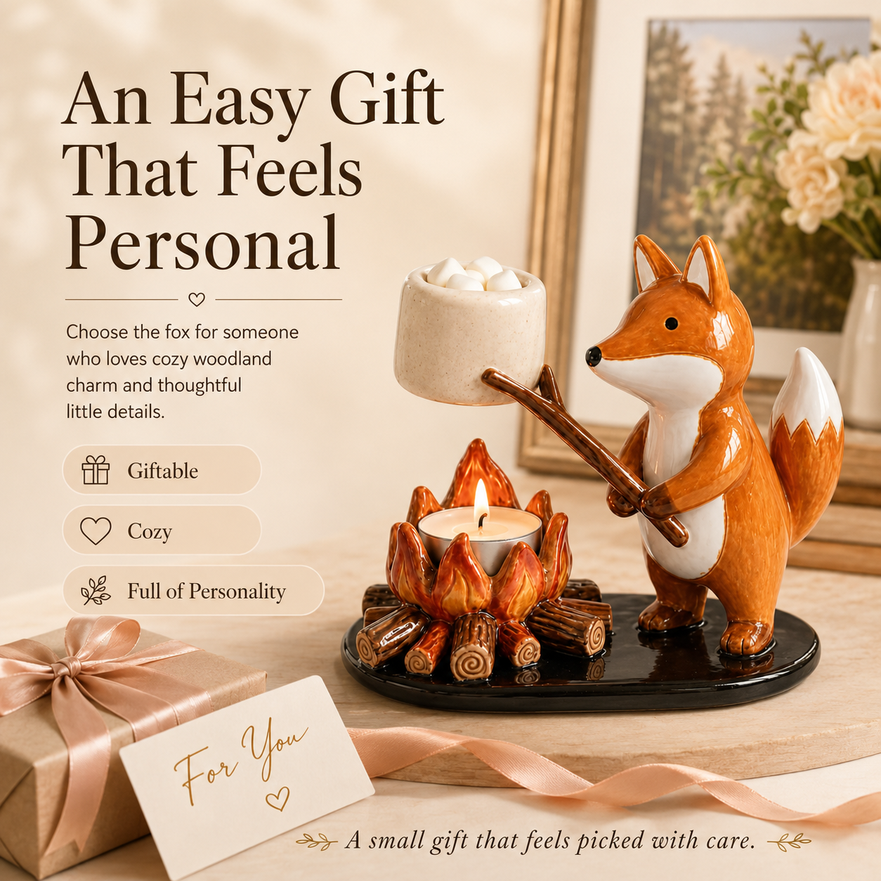 Animal Campfire Tealight Candle Holder