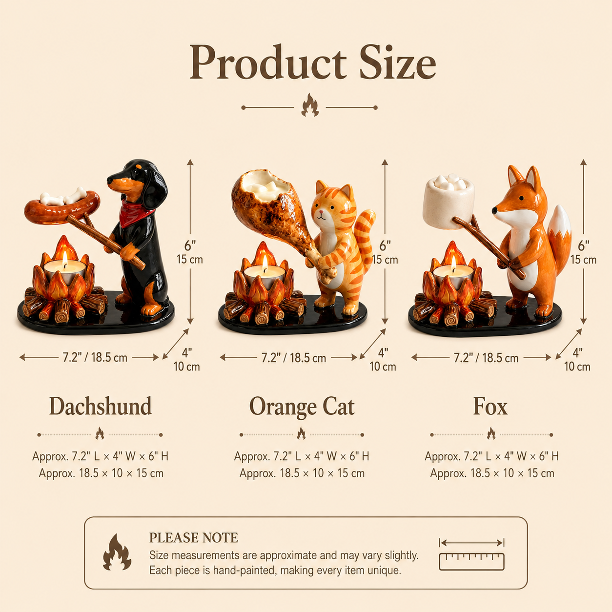 Animal Campfire Tealight Candle Holder