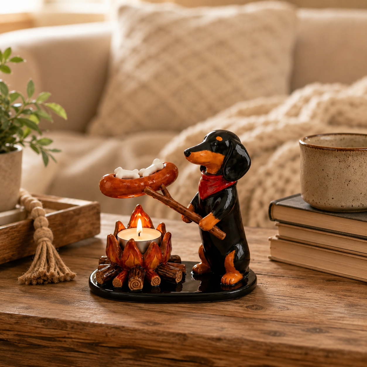 Animal Campfire Tealight Candle Holder