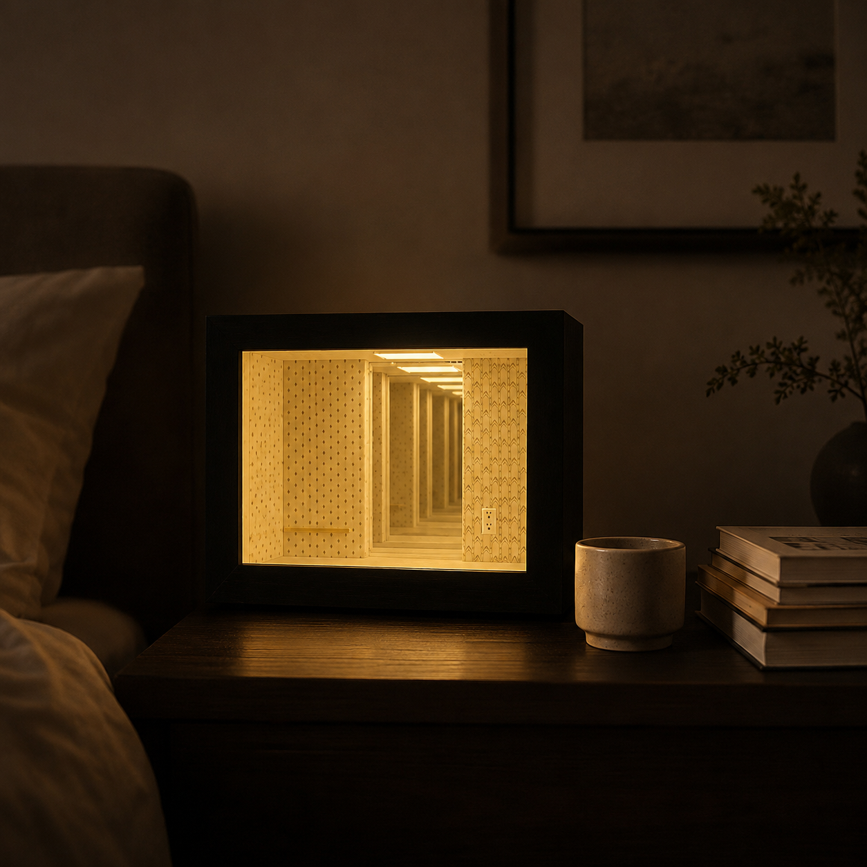 The Backrooms Infinity Mirror Lamp
