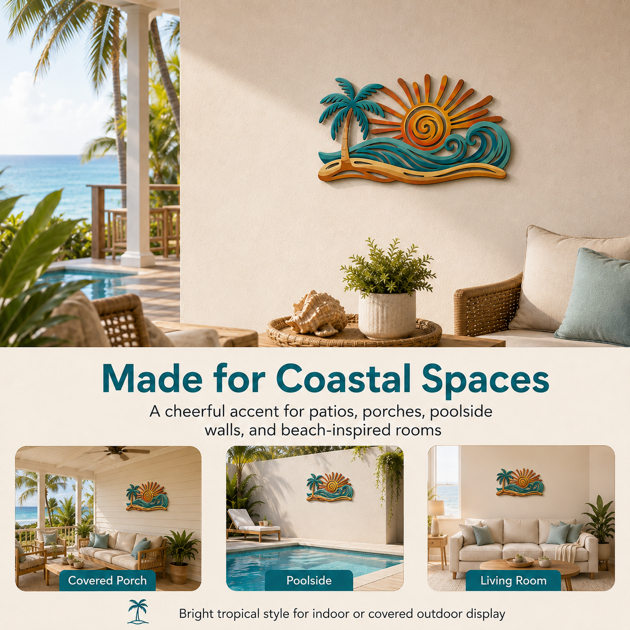 Sunset Shores Lighted Wall Art