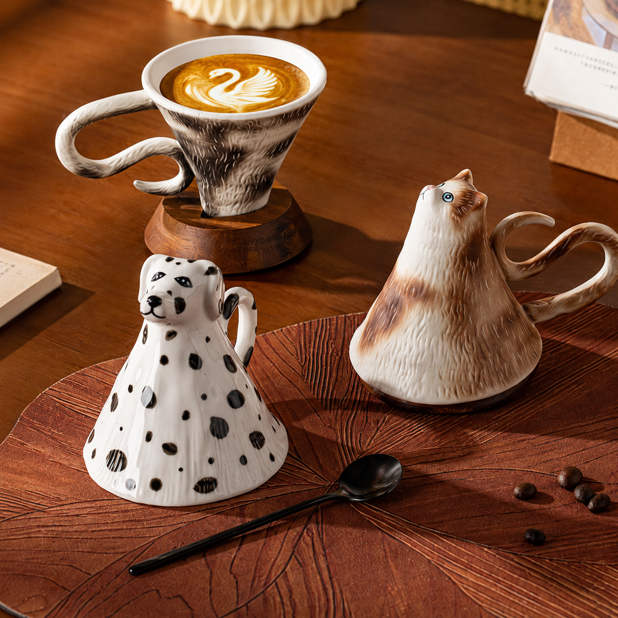 Whimsical Animal Ceramic Coffee Cups – 5 Styles Collection