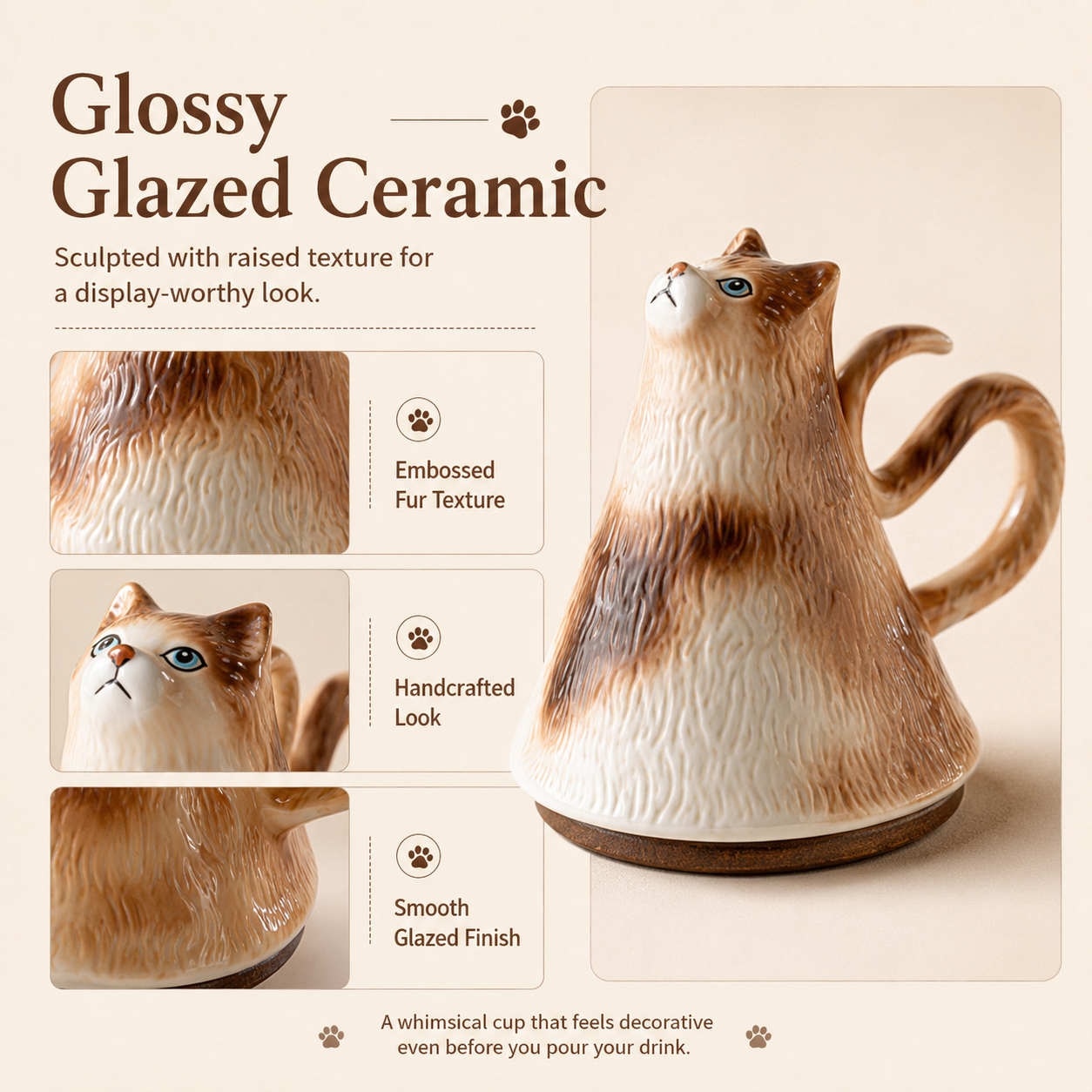 Whimsical Animal Ceramic Coffee Cups – 5 Styles Collection