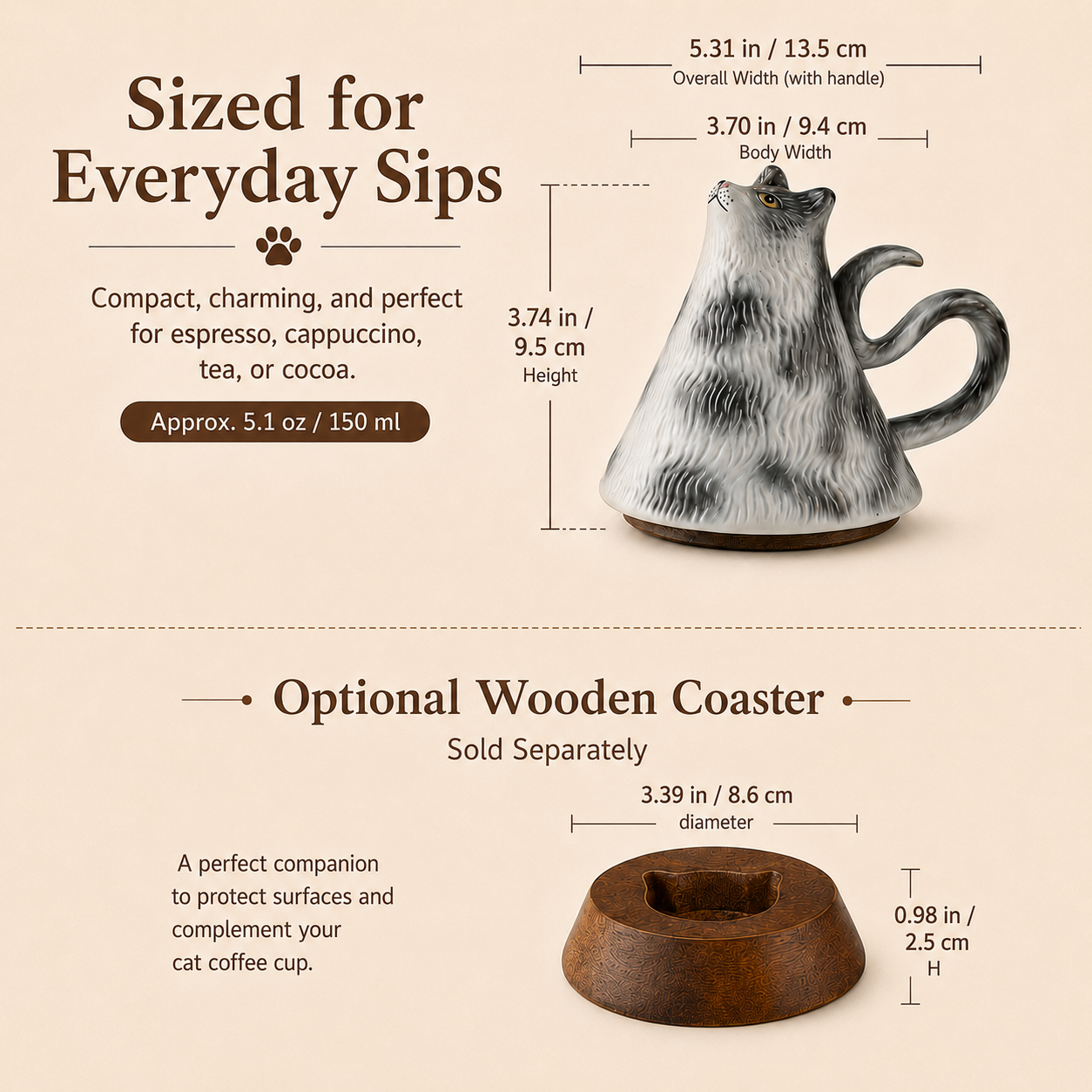 Whimsical Animal Ceramic Coffee Cups – 5 Styles Collection