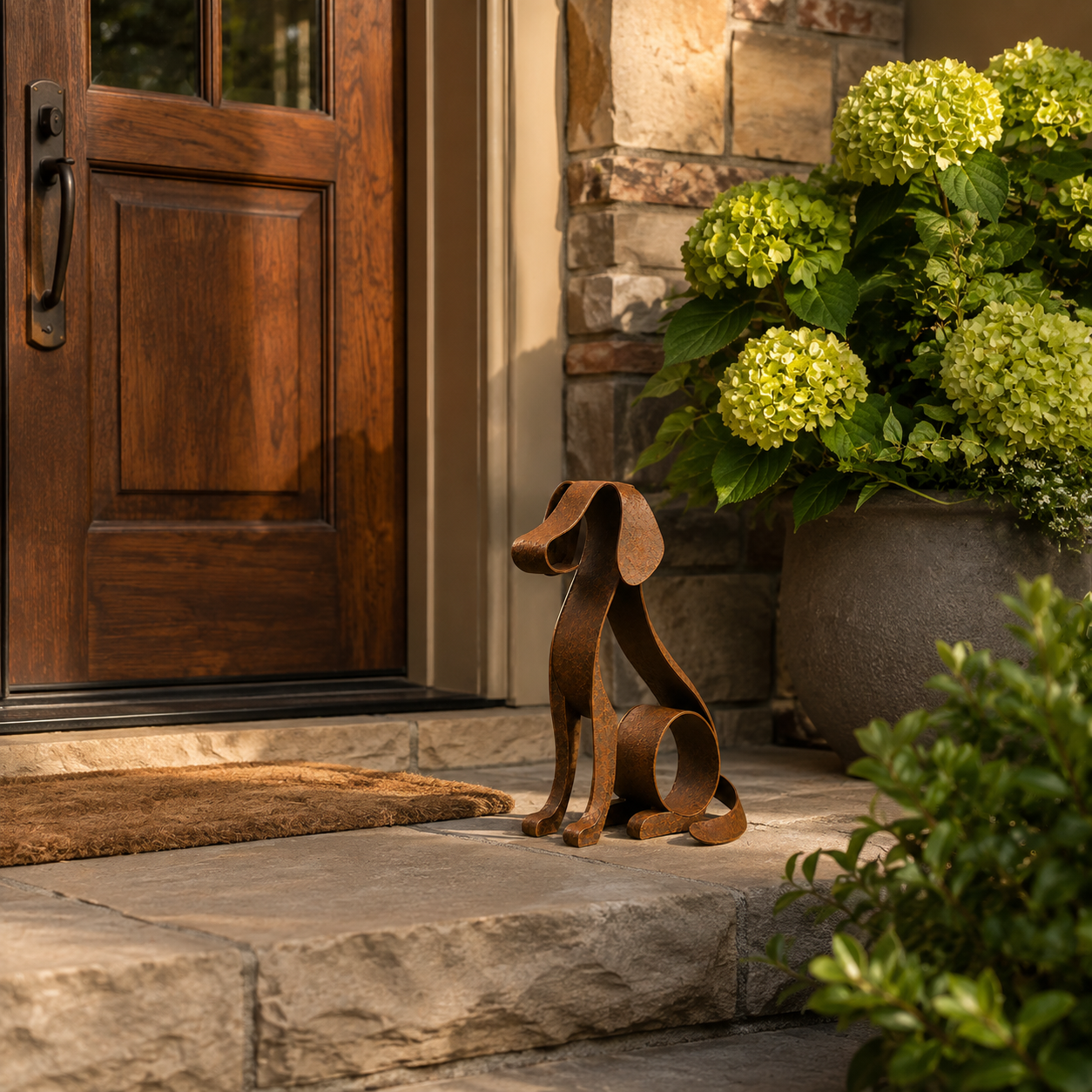 🐕 Golden Retriever Metal Sculpture