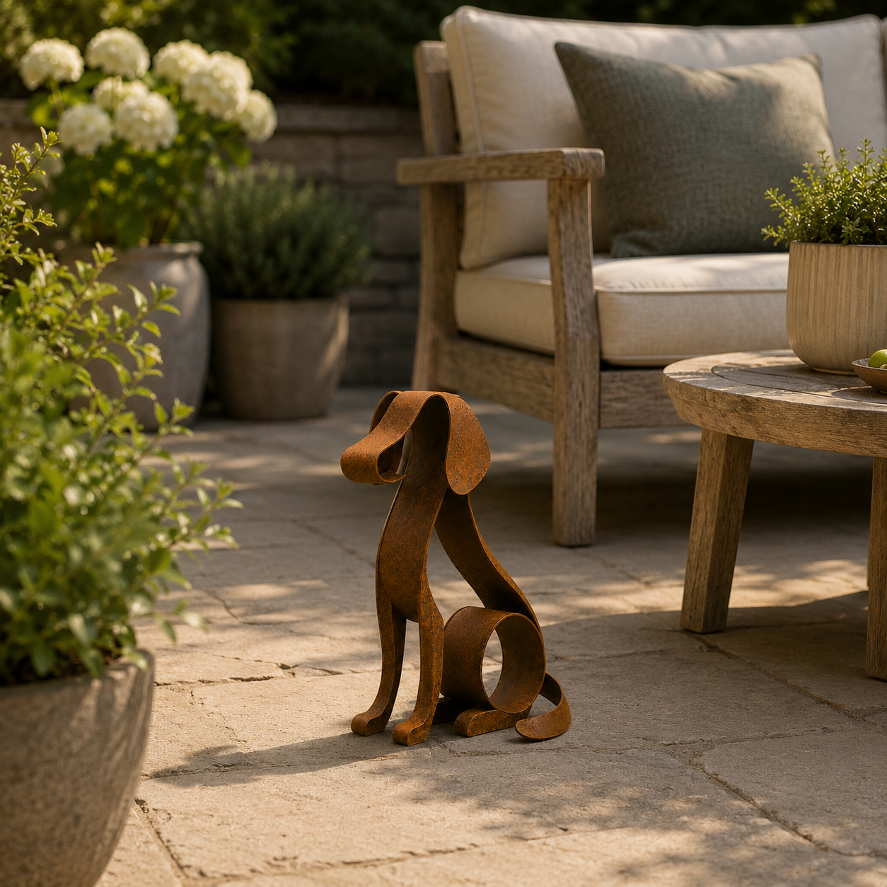 🐕 Golden Retriever Metal Sculpture