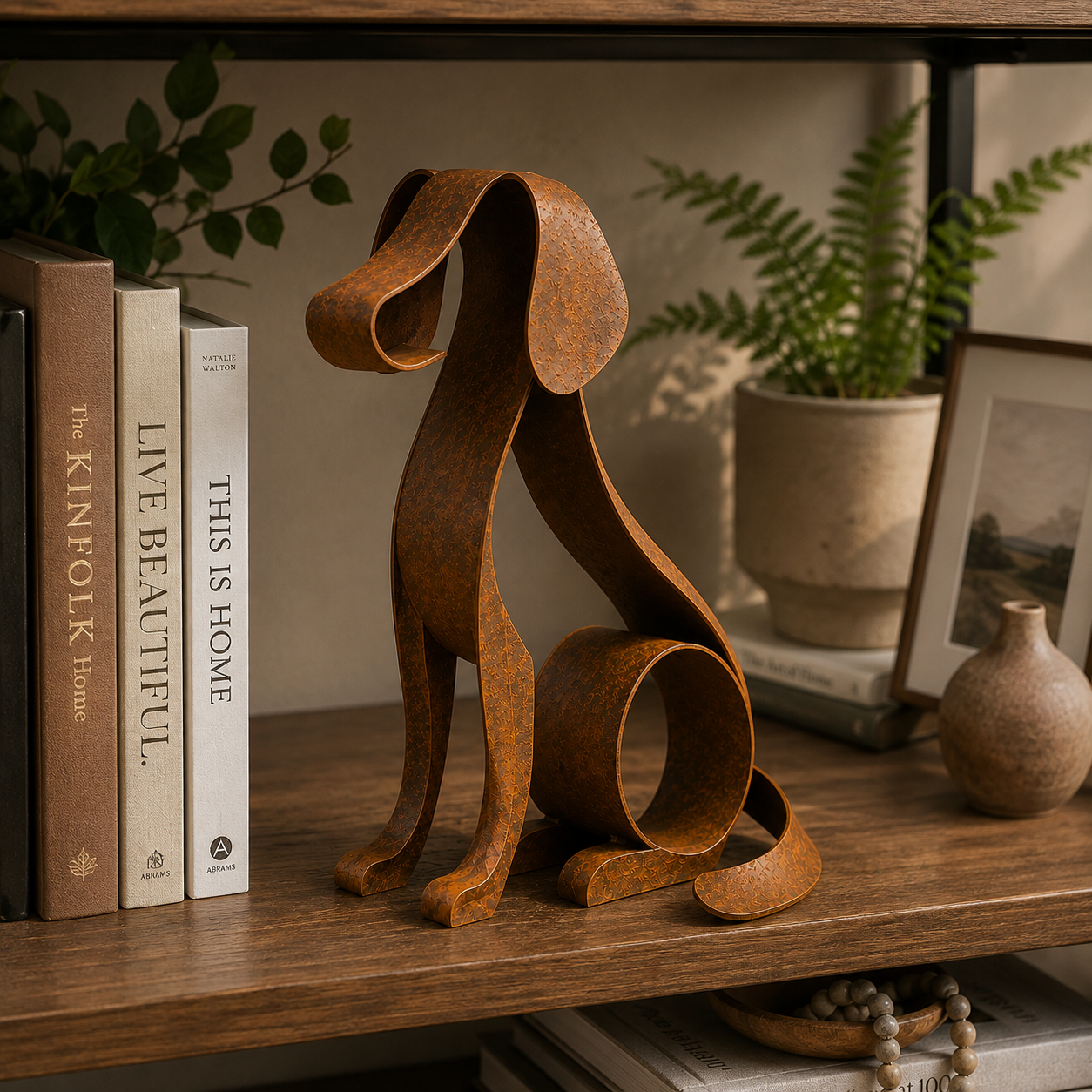 🐕 Golden Retriever Metal Sculpture