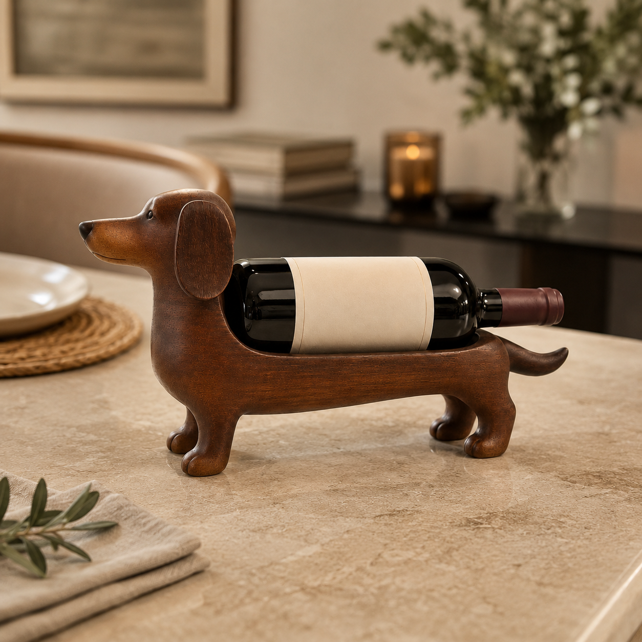 Dachshund Wine Bottle Holder