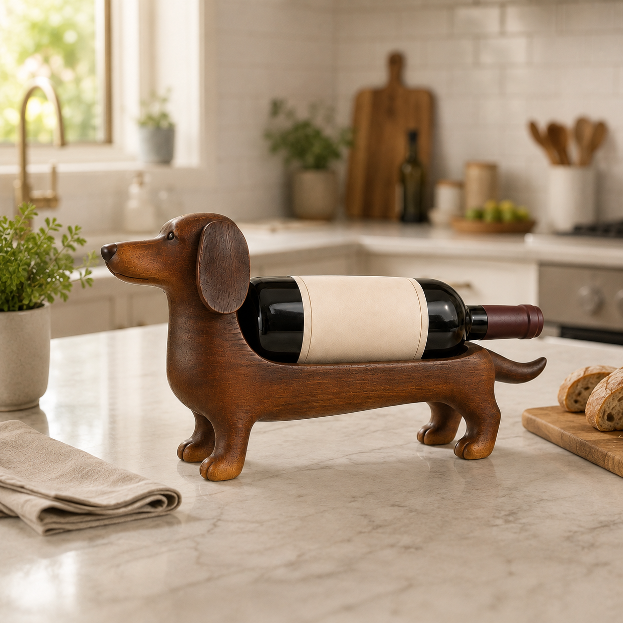 Dachshund Wine Bottle Holder