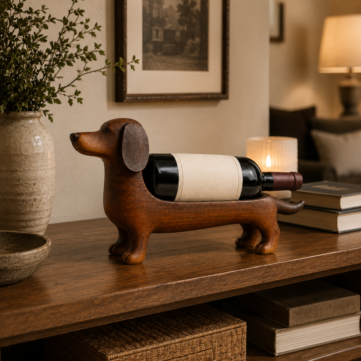 Dachshund Wine Bottle Holder