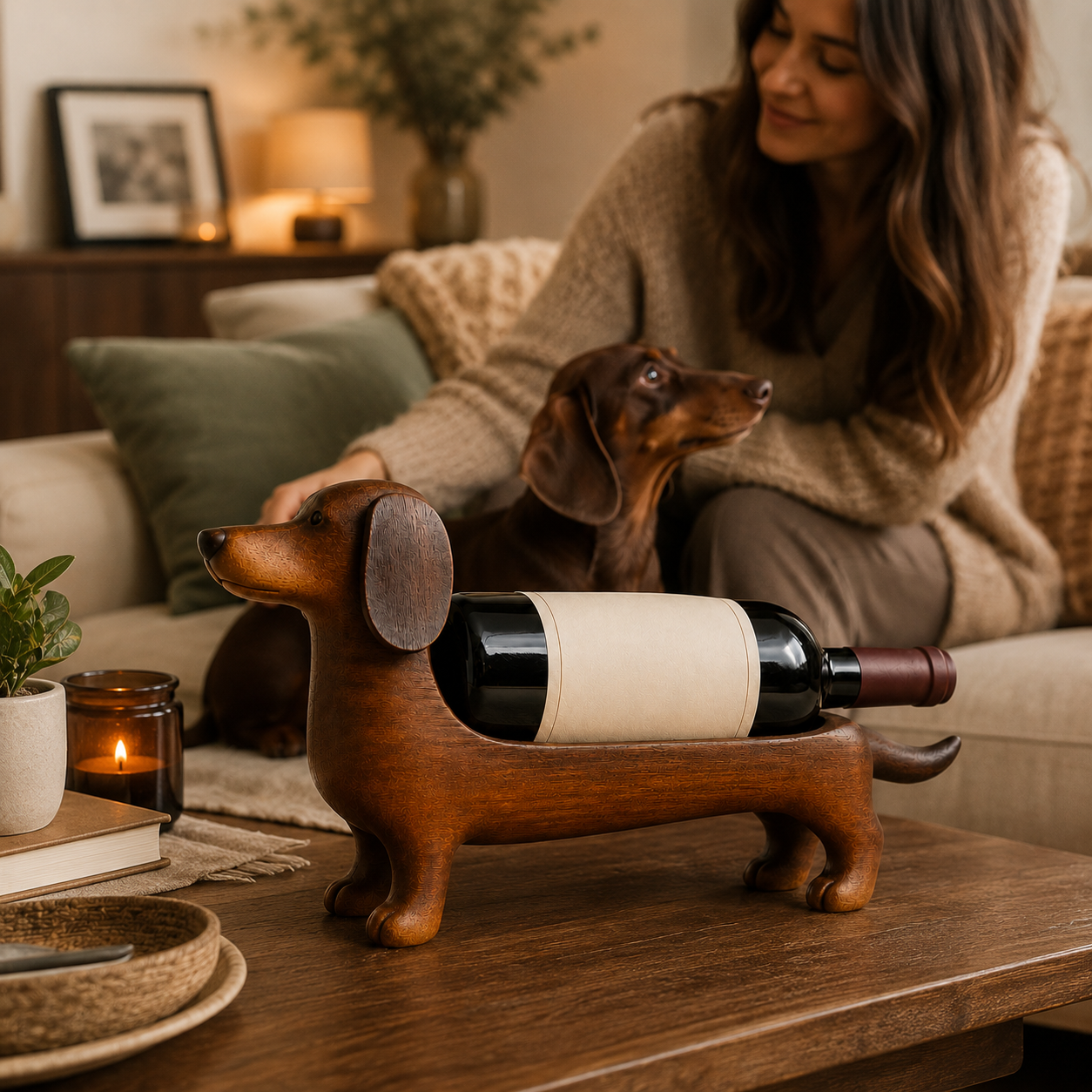 Dachshund Wine Bottle Holder