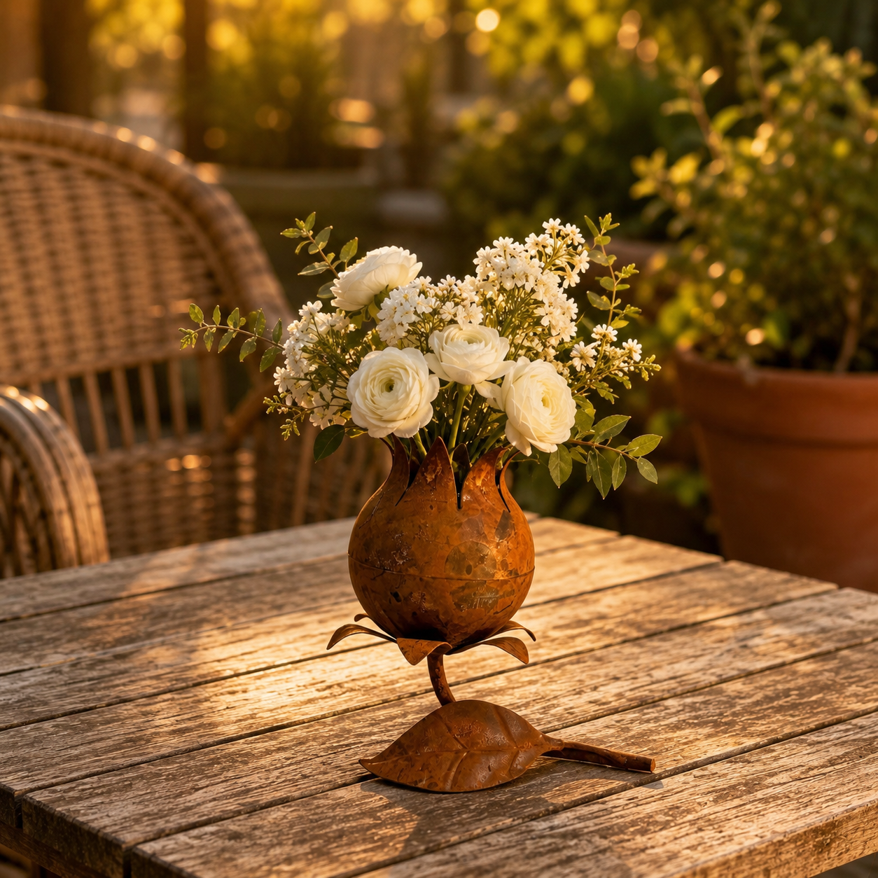 Vintage Bloom Candle Holder & Vase