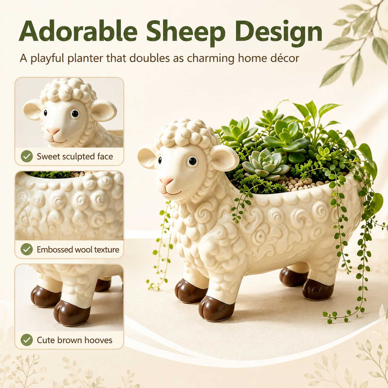 Sheep Decorative Planter