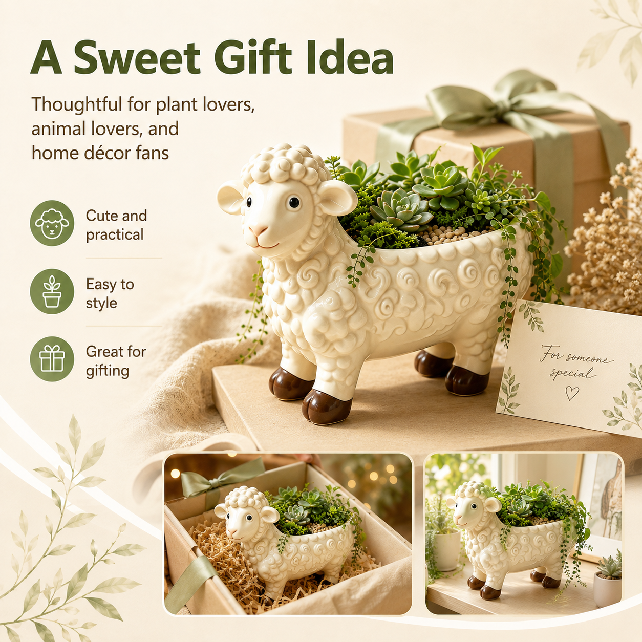 Sheep Decorative Planter