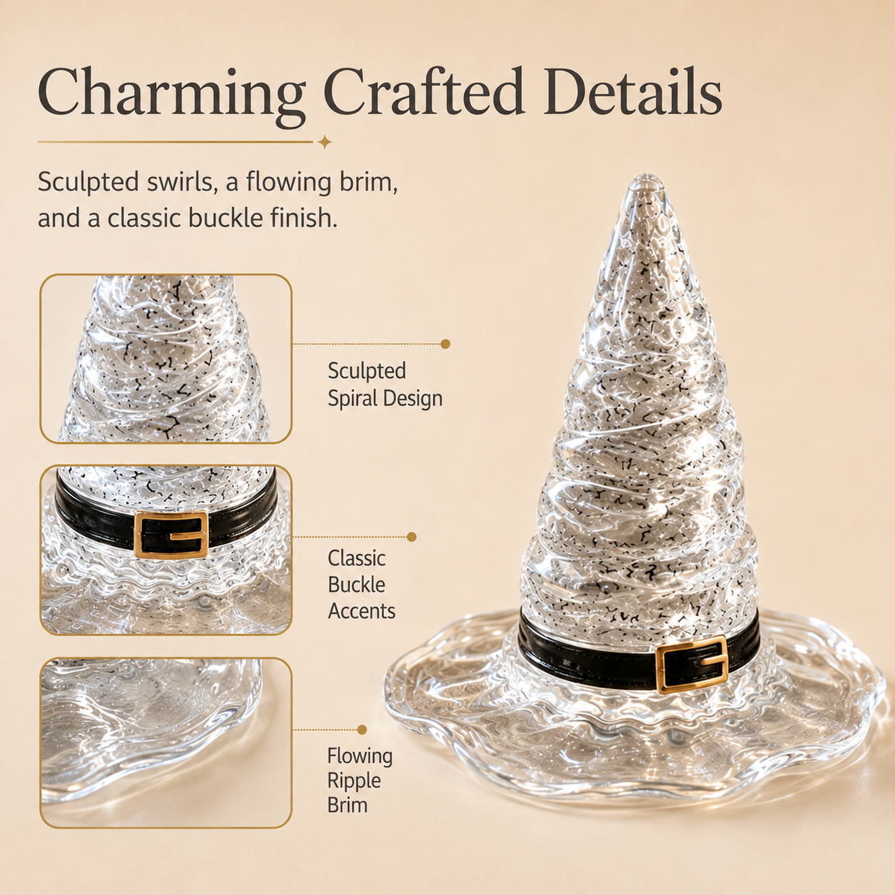 Light-Up Witch Hat Table Decor
