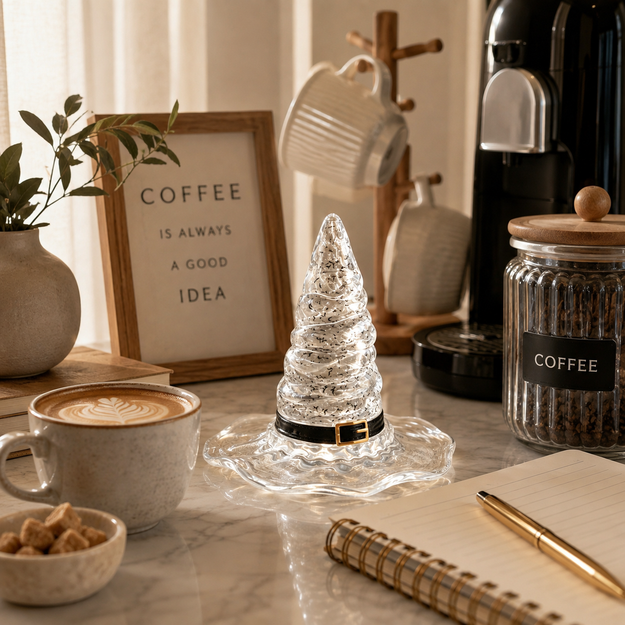 Light-Up Witch Hat Table Decor