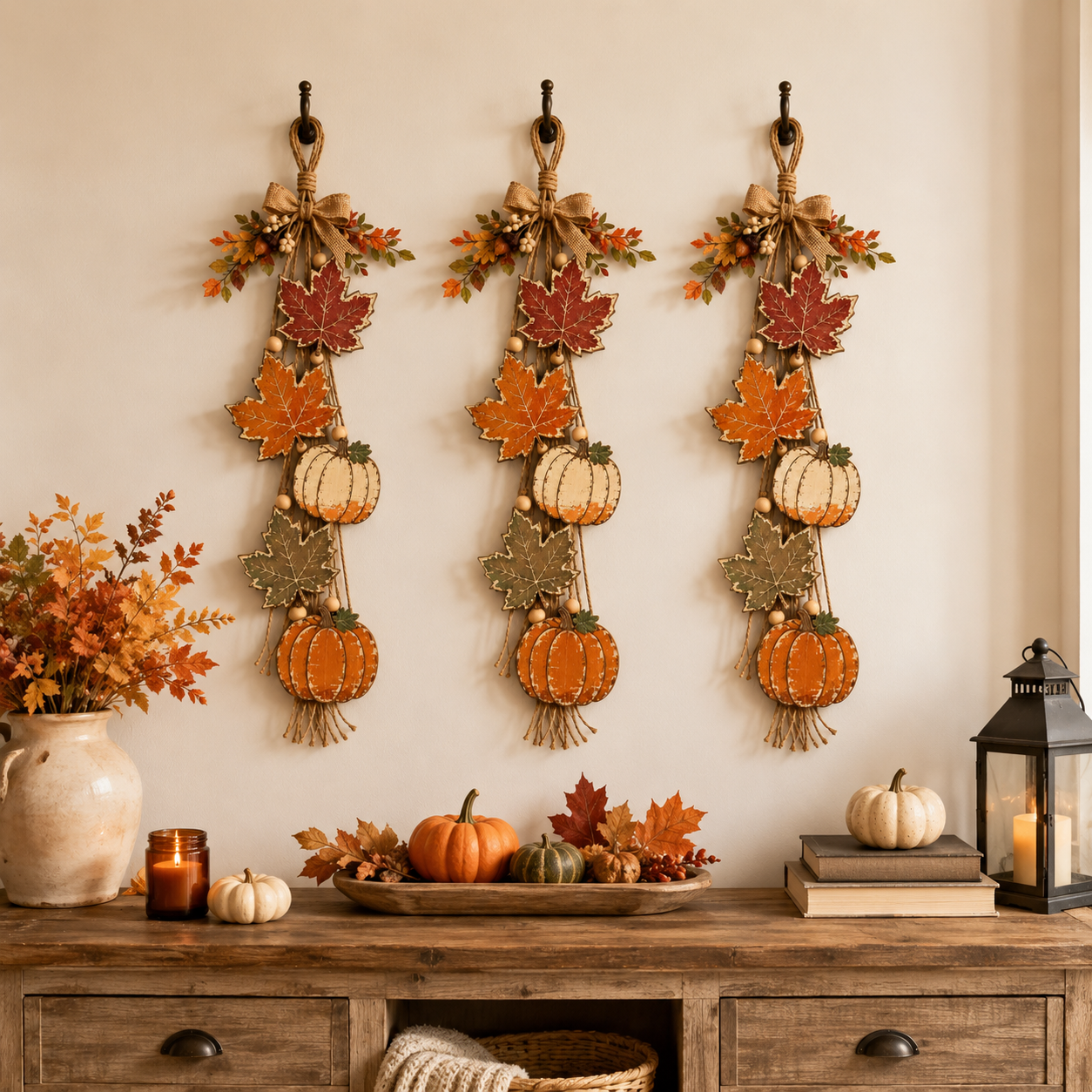Harvest Welcome Wooden Fall Hanging Decor🍁