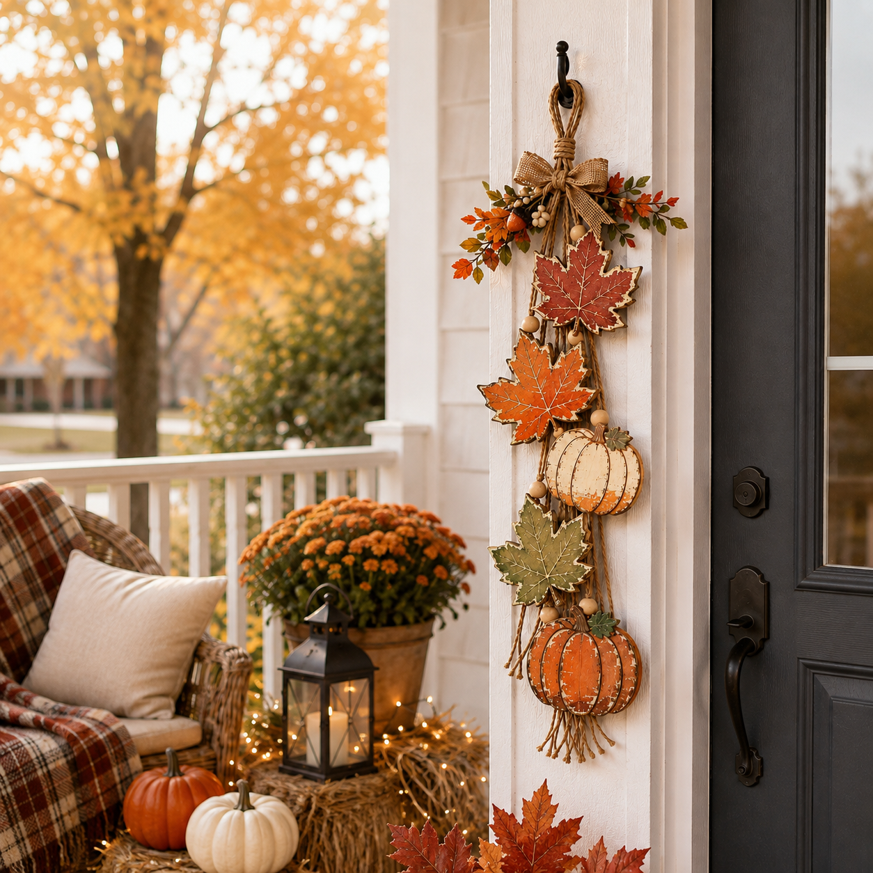 Harvest Welcome Wooden Fall Hanging Decor🍁