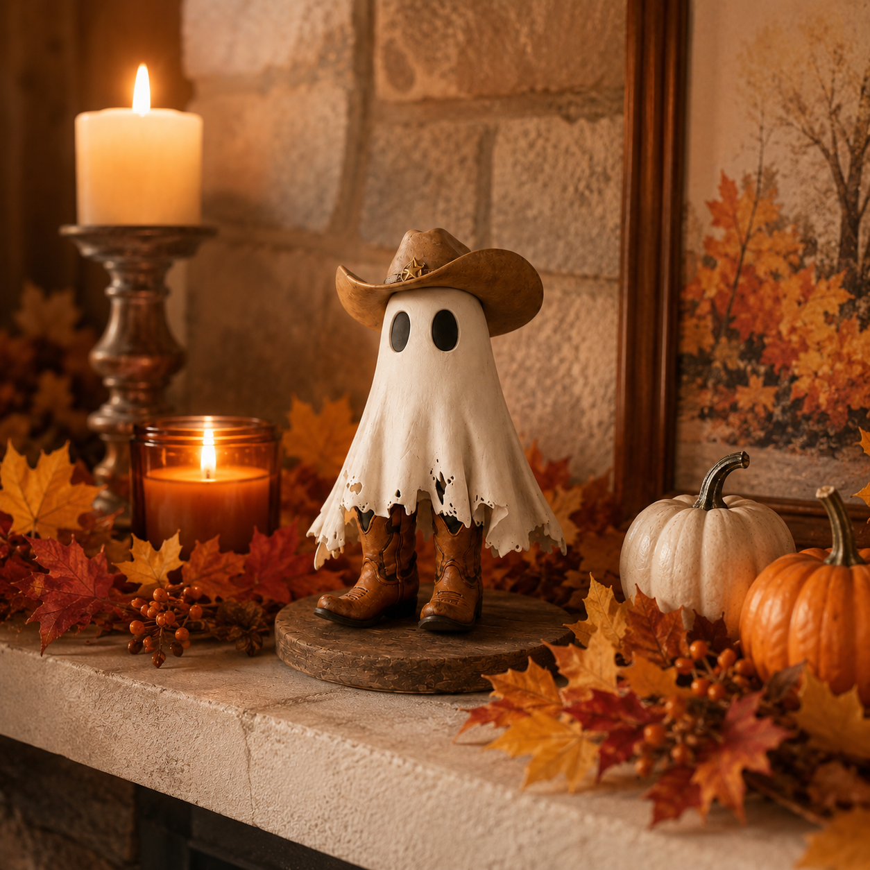 Boots & Boo Cowboy Ghost Figurine 👻🤠  Product Description