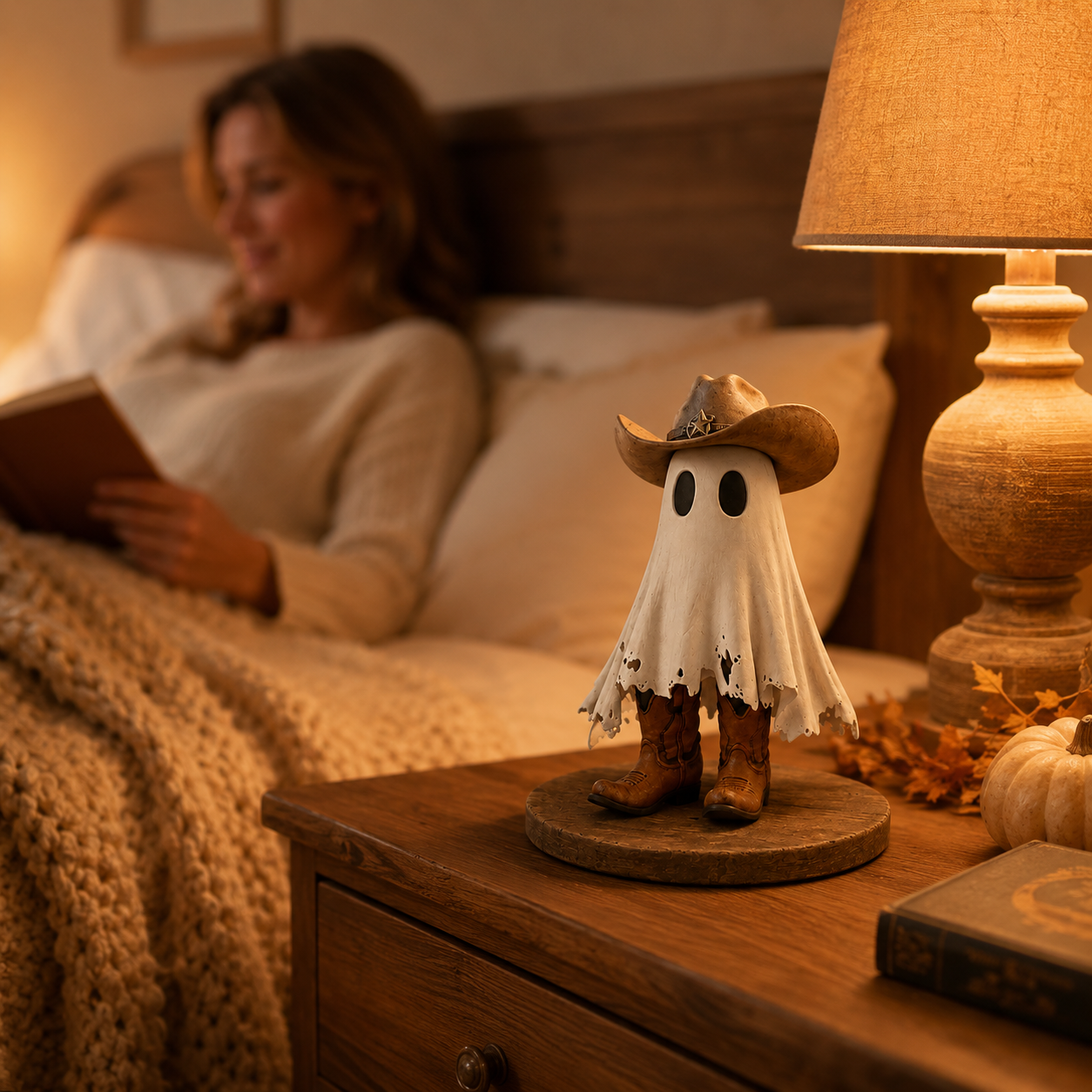 Boots & Boo Cowboy Ghost Figurine 👻🤠  Product Description