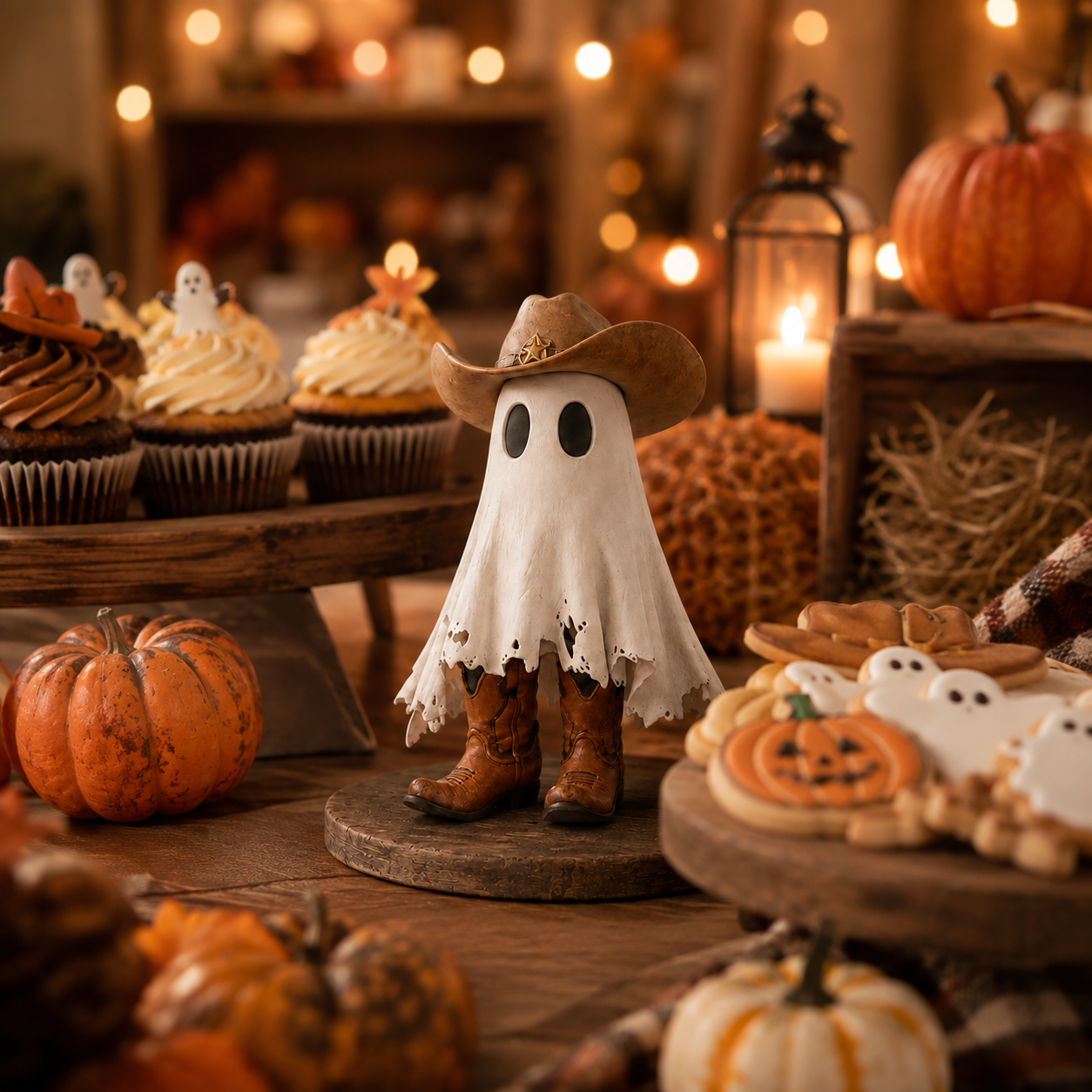 Boots & Boo Cowboy Ghost Figurine 👻🤠  Product Description