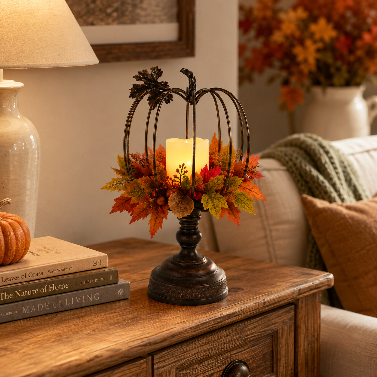 Autumn Glow Pumpkin Lantern