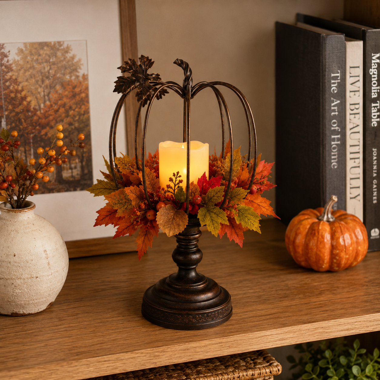 Autumn Glow Pumpkin Lantern