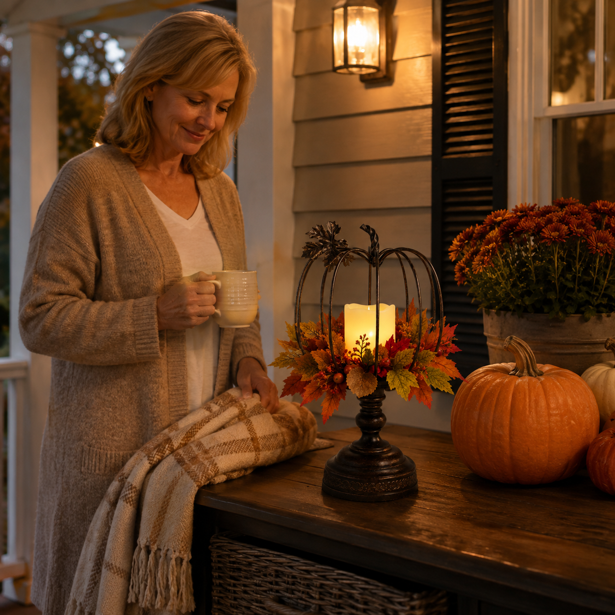 Autumn Glow Pumpkin Lantern