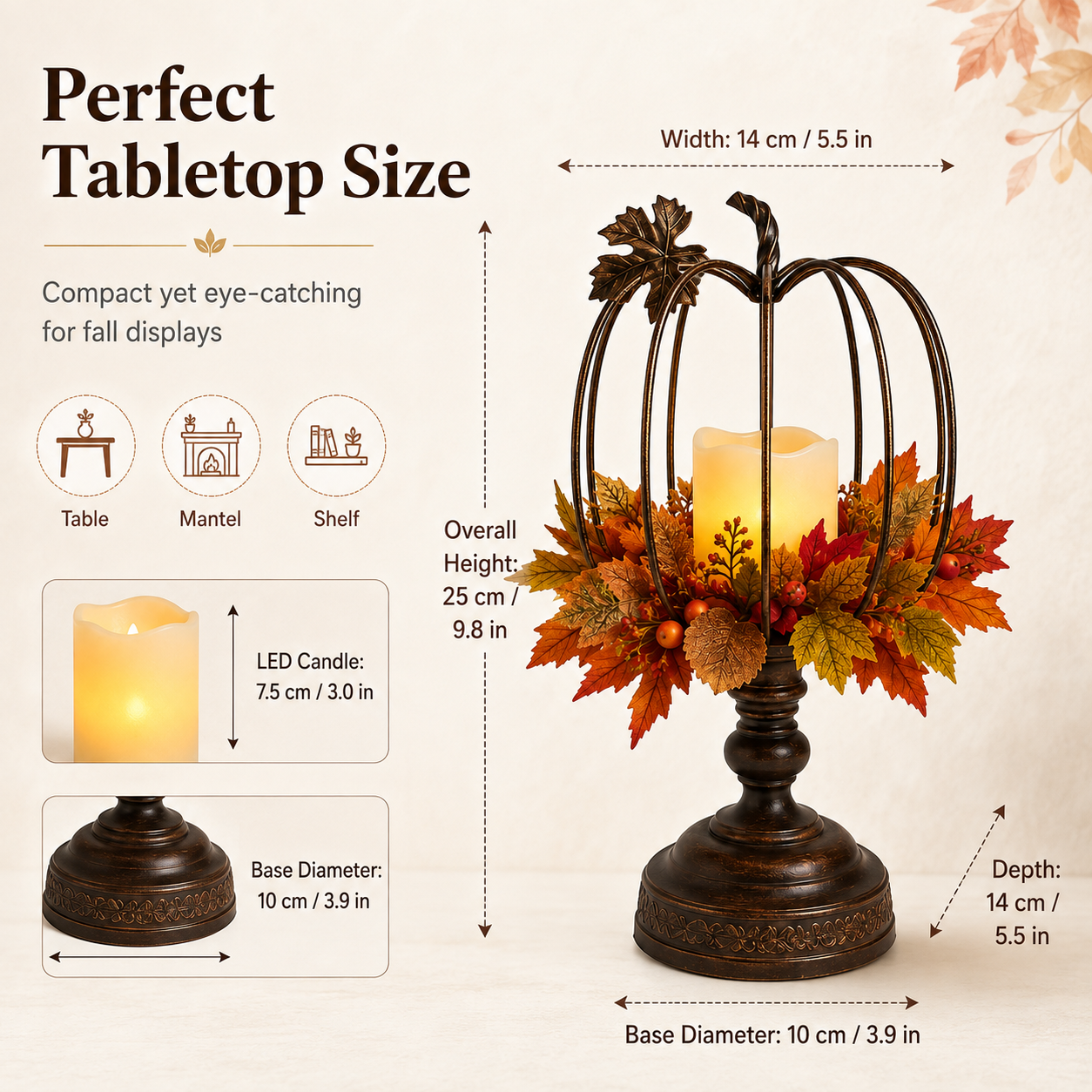 Autumn Glow Pumpkin Lantern