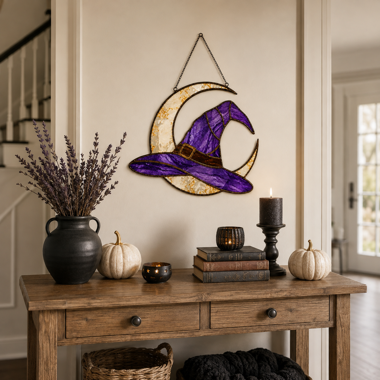 Moonlit Witch Hat Hanging Light 🌙✨