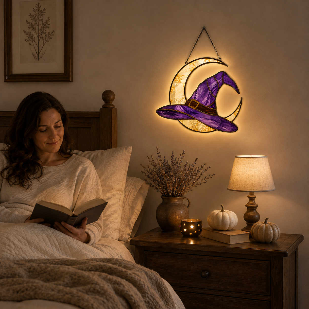 Moonlit Witch Hat Hanging Light 🌙✨