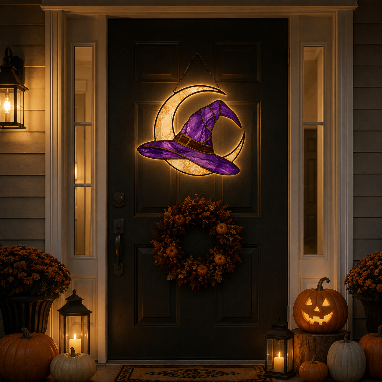 Moonlit Witch Hat Hanging Light 🌙✨