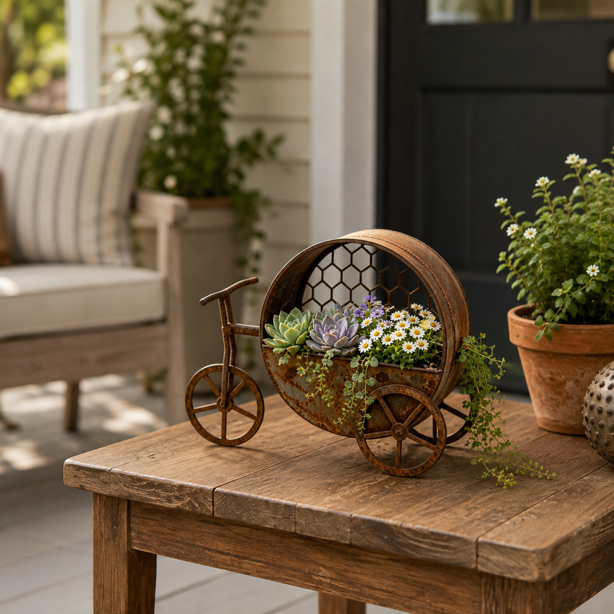 Vintage Bicycle Garden Planter