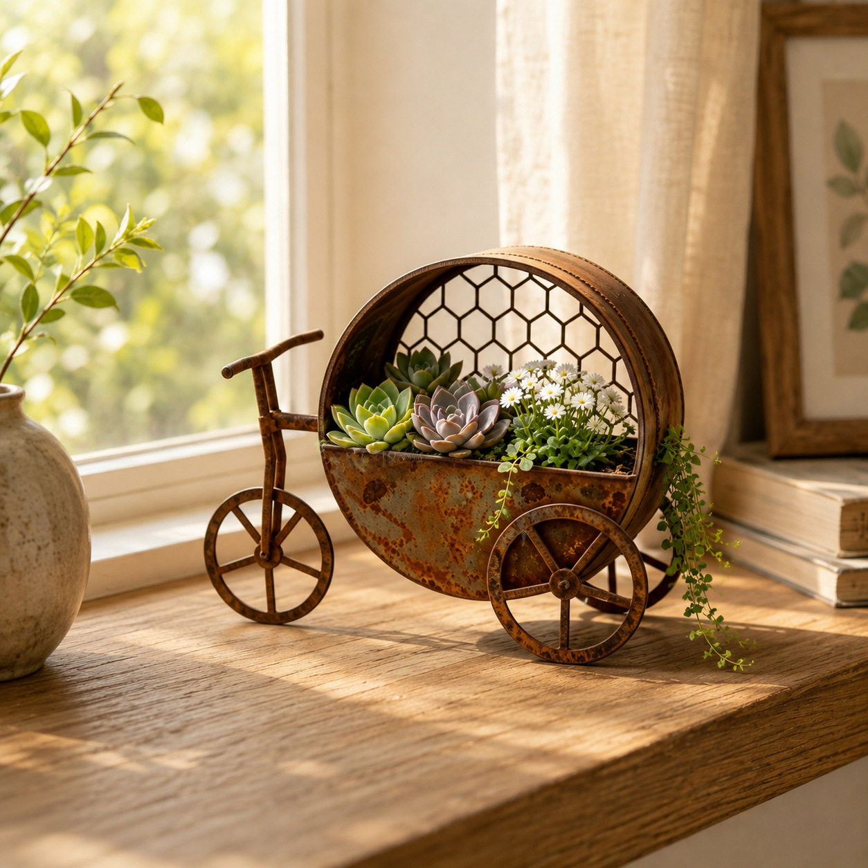 Vintage Bicycle Garden Planter