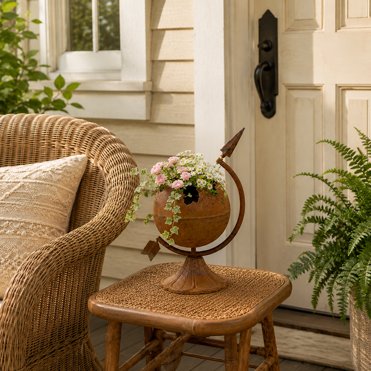 🌿 Vintage Globe Planter
