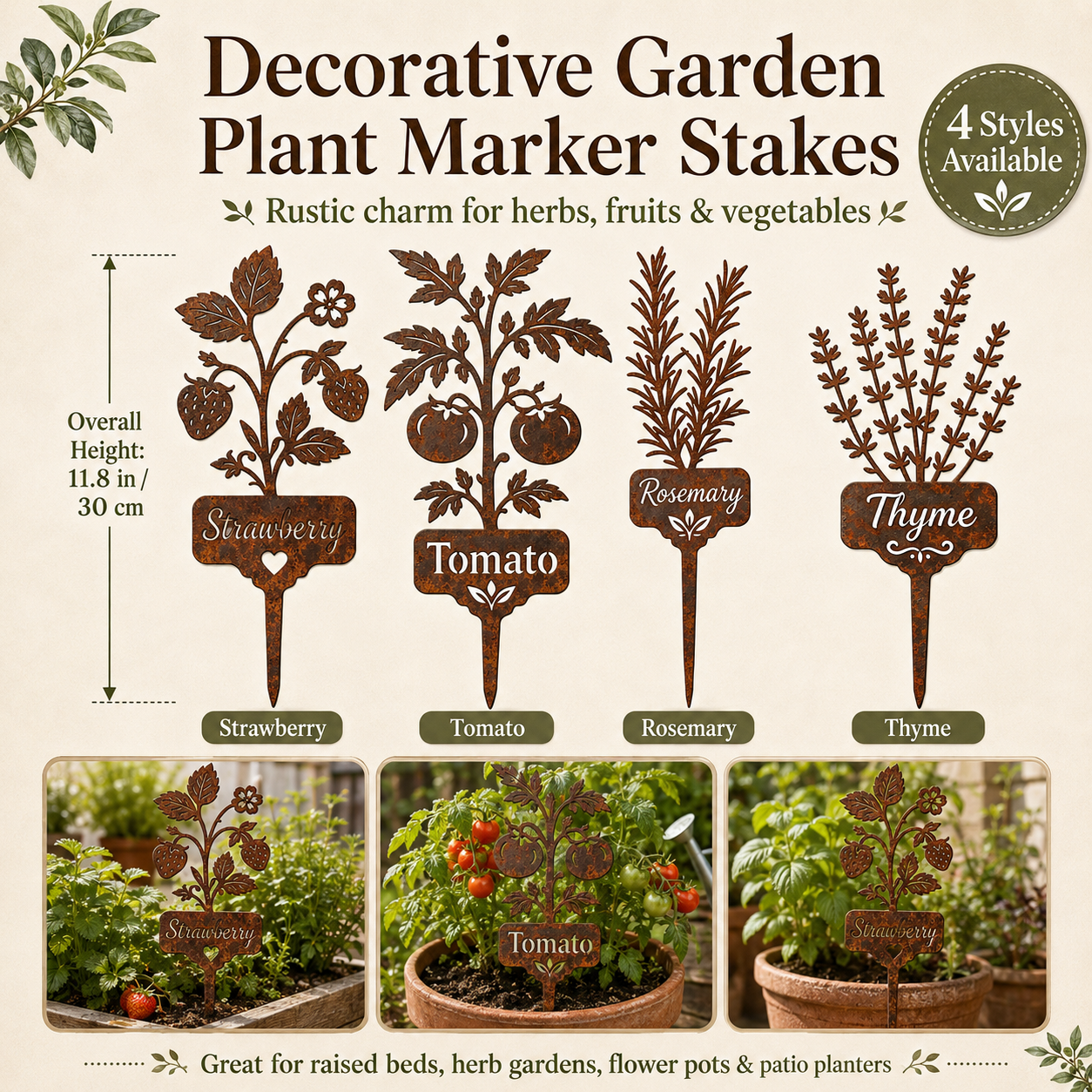 Garden Plant Marker Stakes